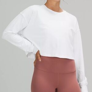lululemon athletica White Muscle Love Long Sleeve Shirt